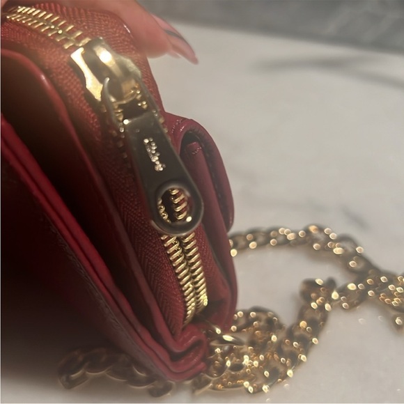 AUTHENTIC CHLOE’ LEATHER BIFOLD COMPACT WALLET CONVERTED TO WOC - Picture 6 of 6